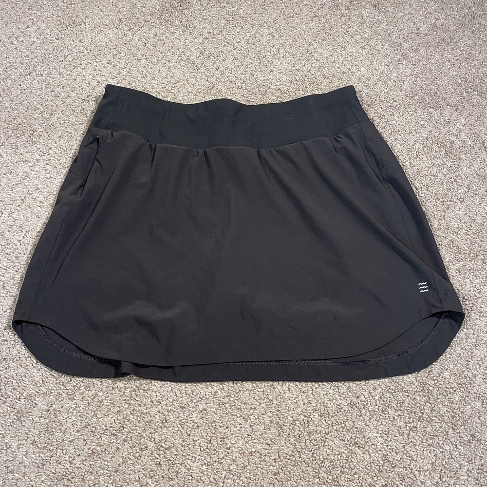 Free Fly Women's Skort Breeze Active Pickleball Athleisure Casual	L Black